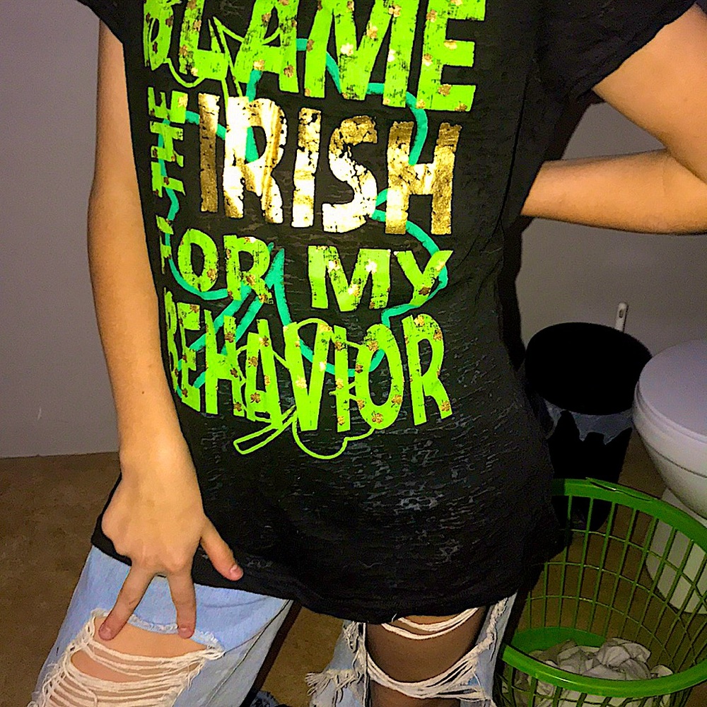 Blame the Irish right behavior graphic T